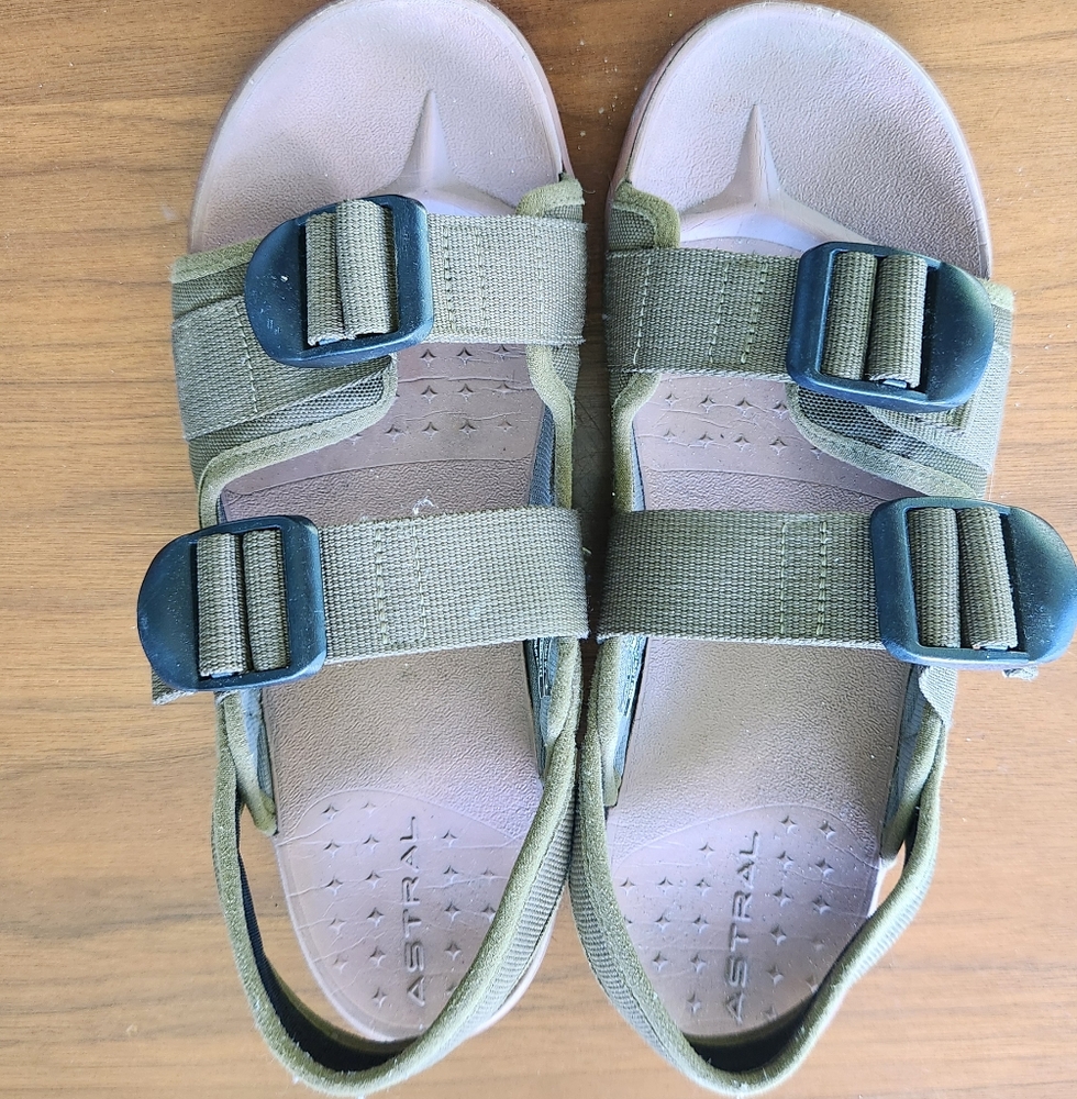 Astral Womens Green and Black Sandals